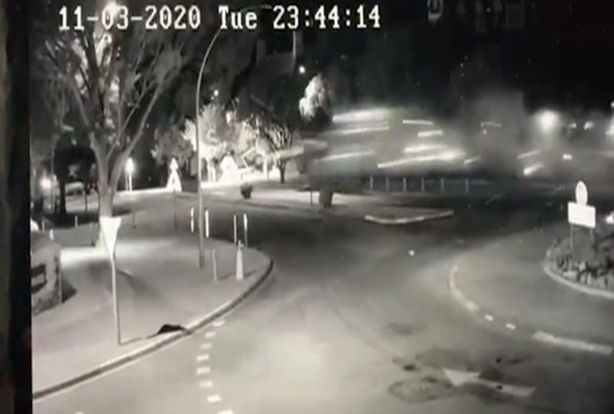 speeding car crashing after flying in air in South Africa, see horrific video