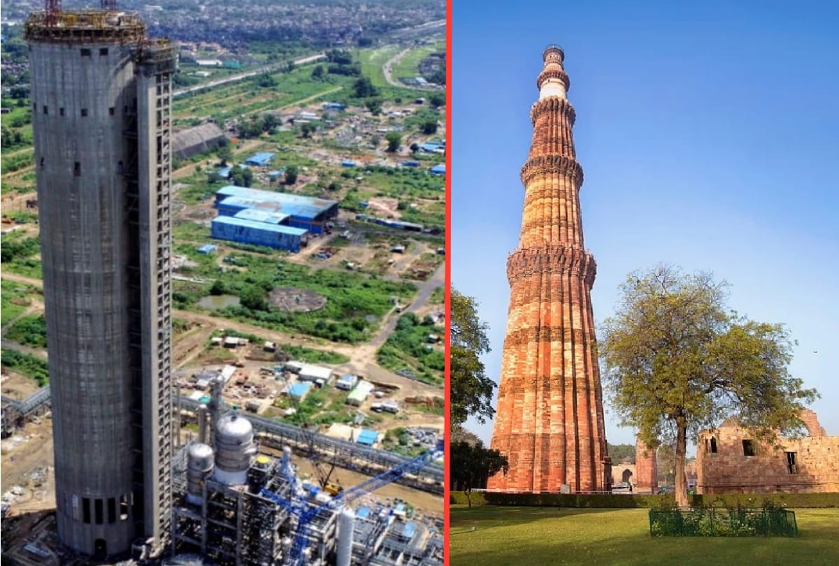 Gorakhpur fertilizer factory Prilling tower is height than Pakistan and qutub minar