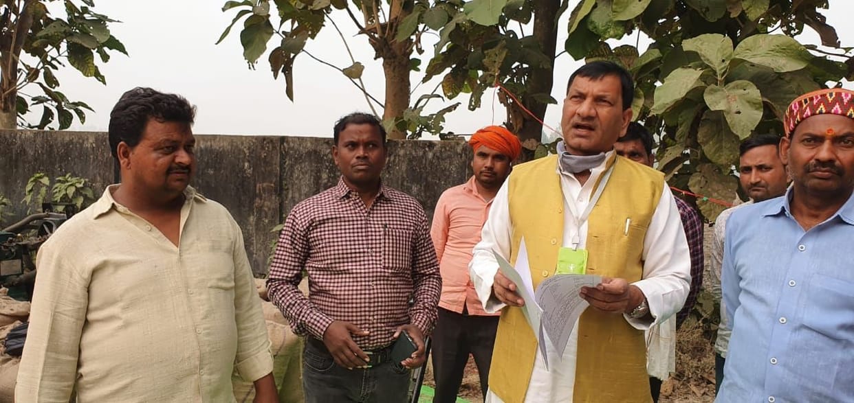 MLA inspected Paddy Purchase Center