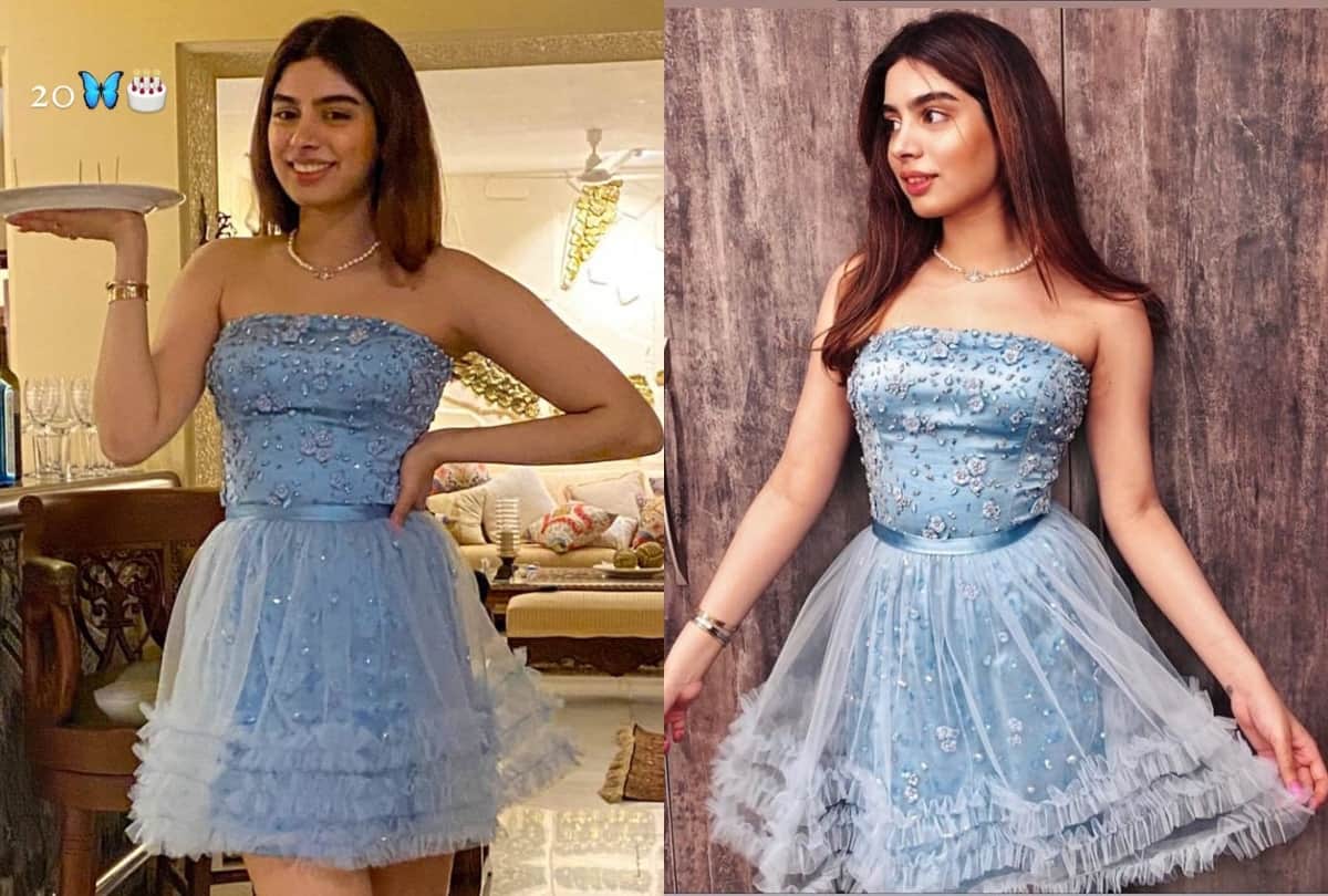 khushi kapoor choose stylish dress for her 20th birthday celebration