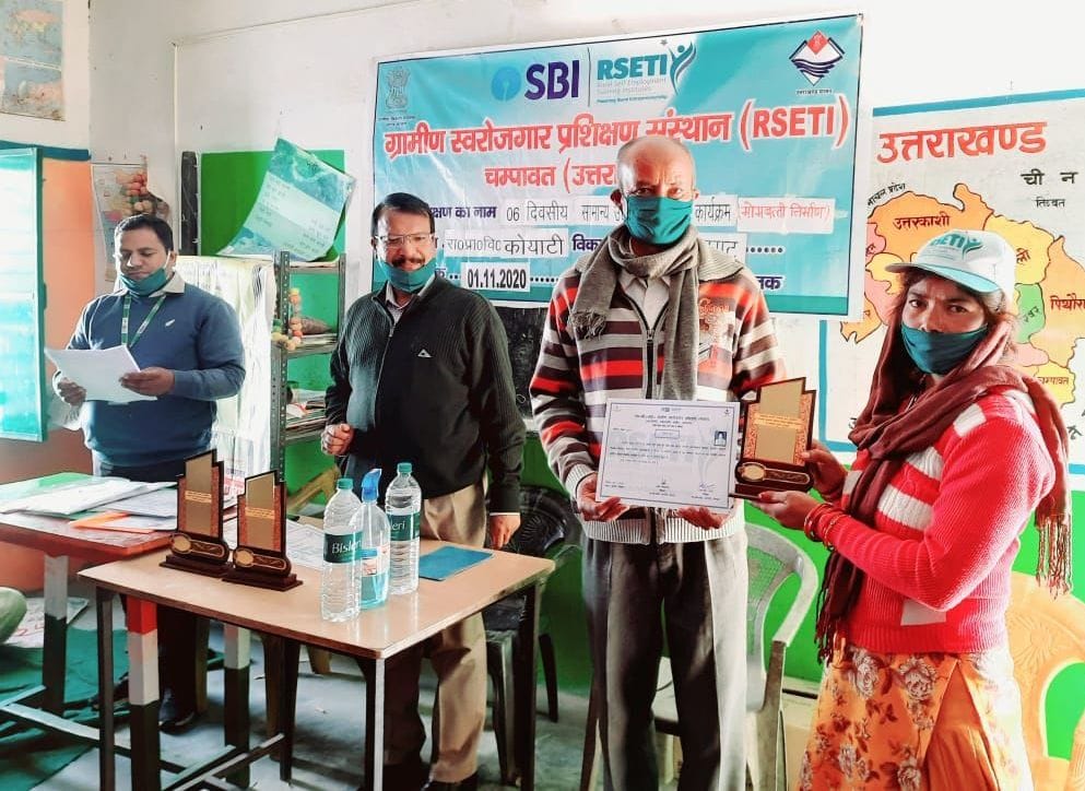 Hema, Sunita and Parvati topped in training