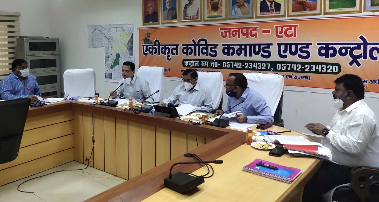 administration meeting with farmer