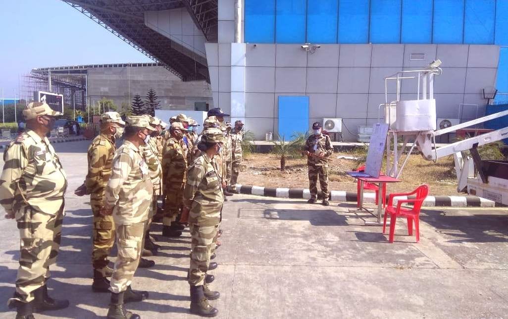 Anti hijacking mock drill at the airport