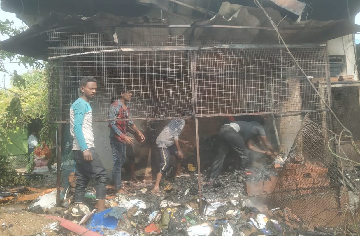 Brahma Kumari ashram was destroyed by fire