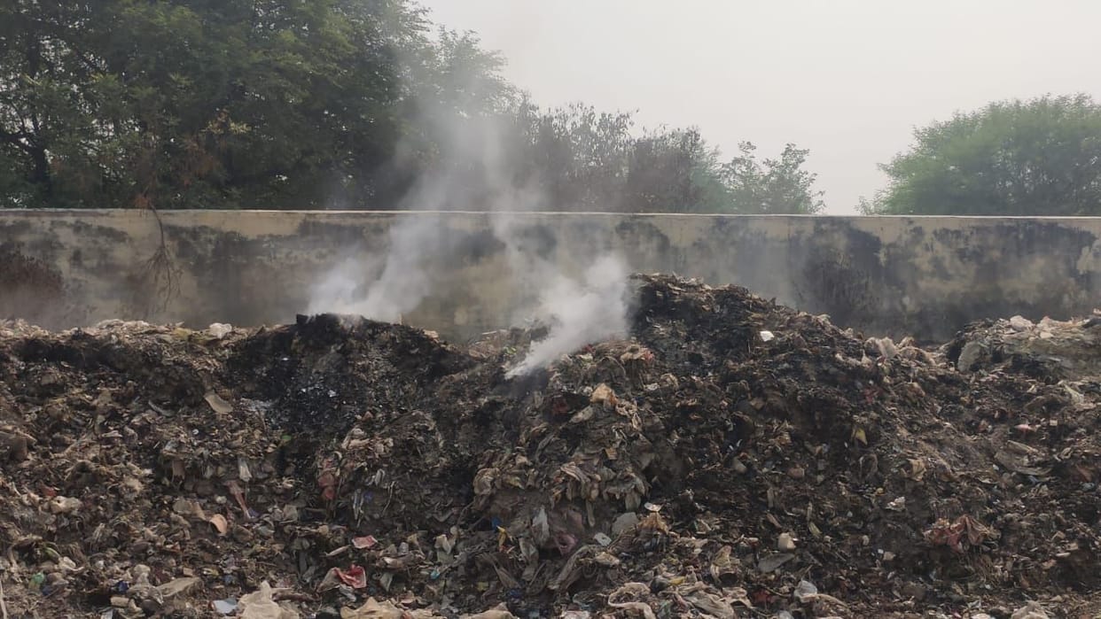Garbage spreading diseases in dumping yard