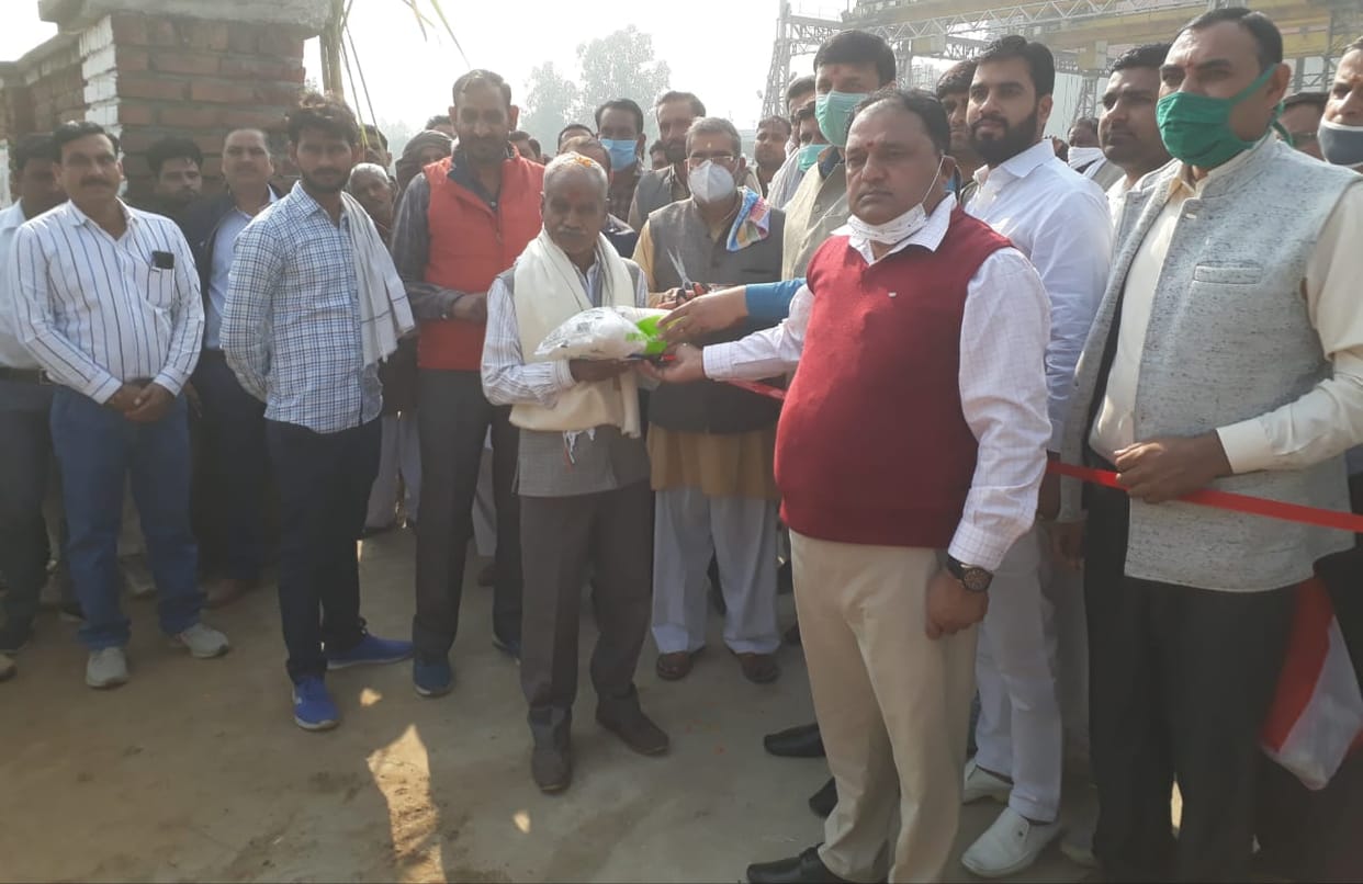 Crushing session of Khakhedi sugar mill started