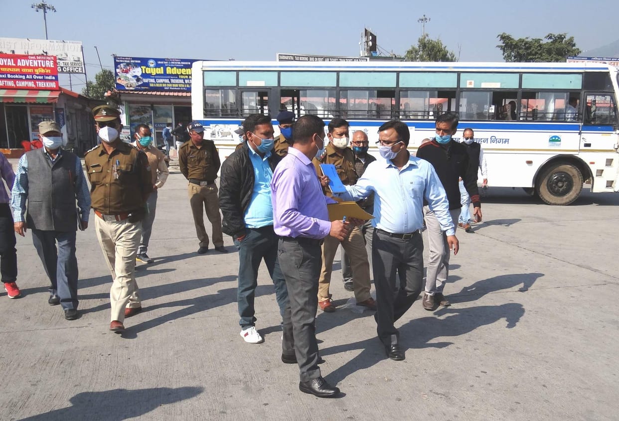 Kumbh Mela team reviewed security arrangements at bus stand