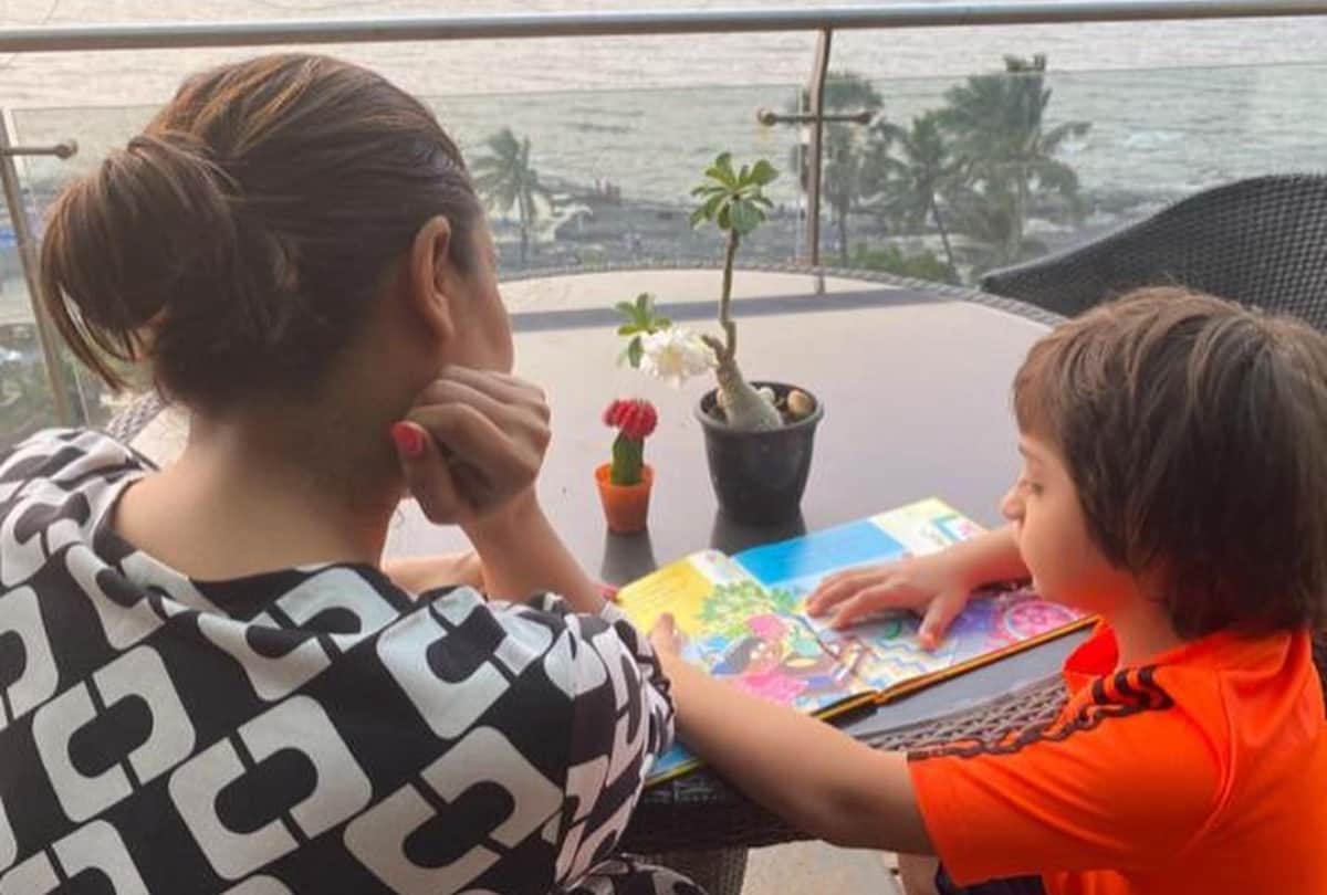 Shah rukh khan wife Gauri Khan shares son AbRam photo he reads book
