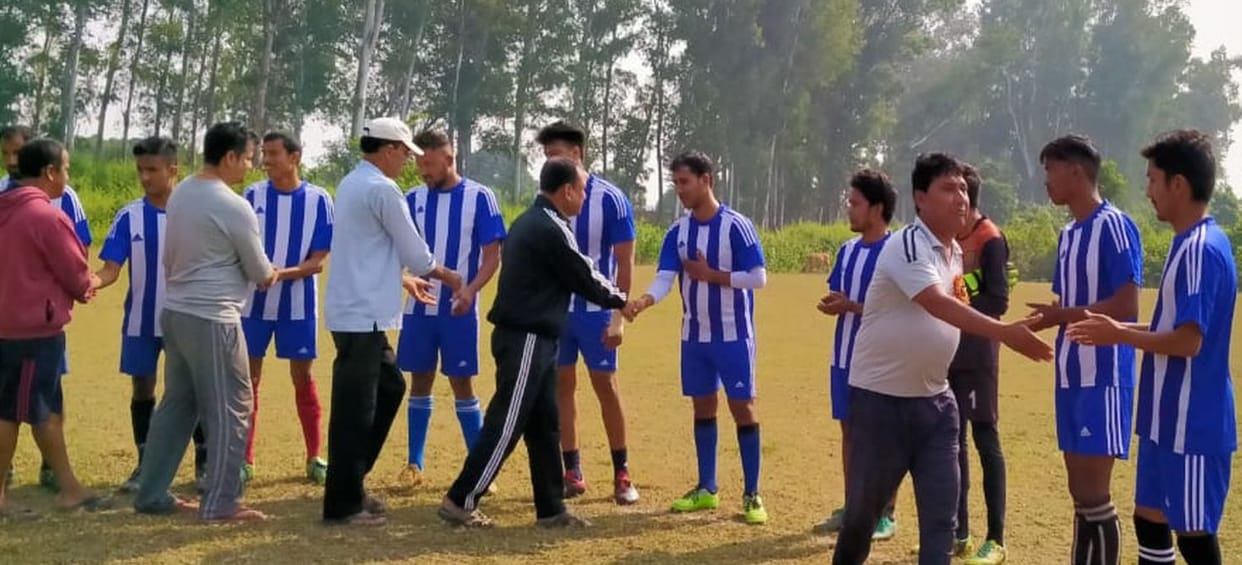 Chakarpur's team won the football match