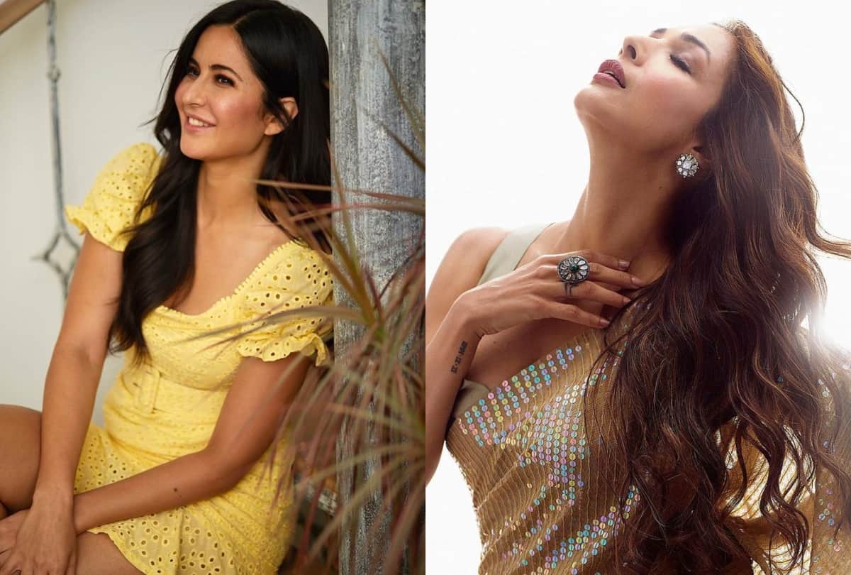 katrina kaif look beautiful in shimmery saree of dual colour designed by manish malhotra