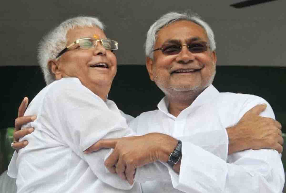 Bihar: On the completion of one year of the Grand Alliance, political tussle, BJP targeted, Nitish Kumar, Lal
