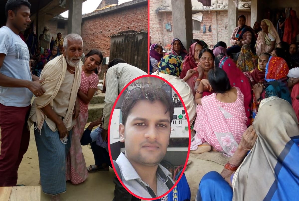 family shocked after Technician son died in road accident at sant kabir nagar