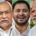 पीएम नरेंद्र मोदी-तेजस्वी यादव-नीतीश कुमार (फाइल फोटो)