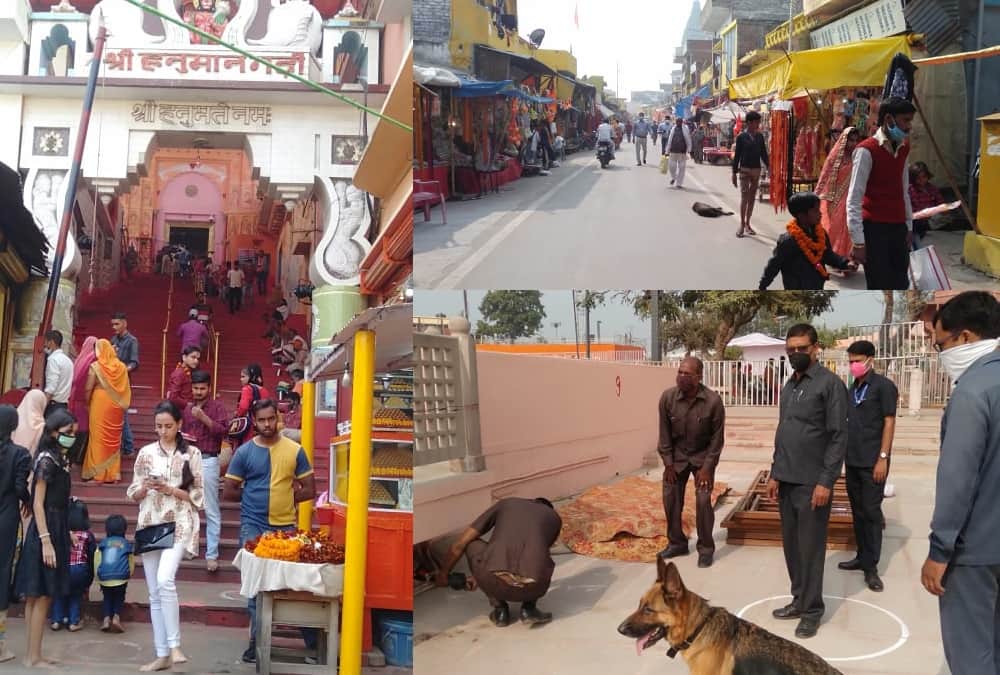 Pics of Ayodhya on anniversary of decision for Ayodhya issue.