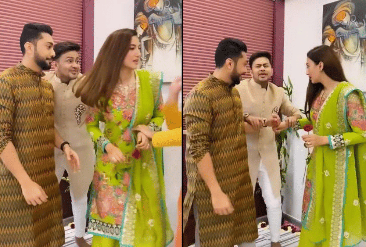 zaid darbar and gauahar khan brother in law awez darbar welcomes the new couple