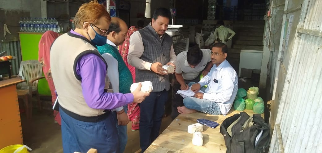 Checking of stores, for erasing, cheese, khova samples