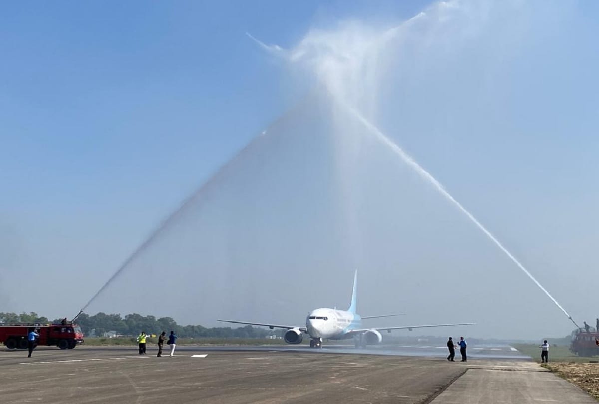 Air travel started from Darbhanga Airport in Bihar