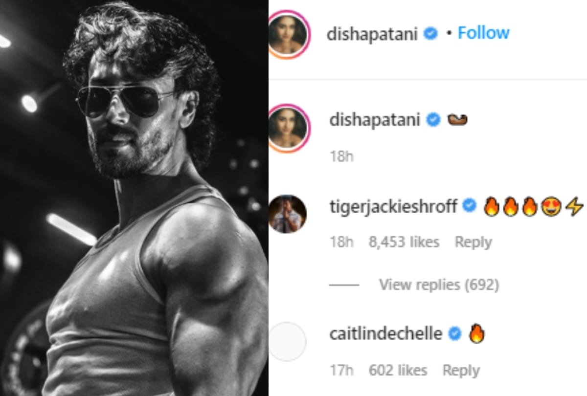 Disha patani shares bold photo tiger shroff comment
