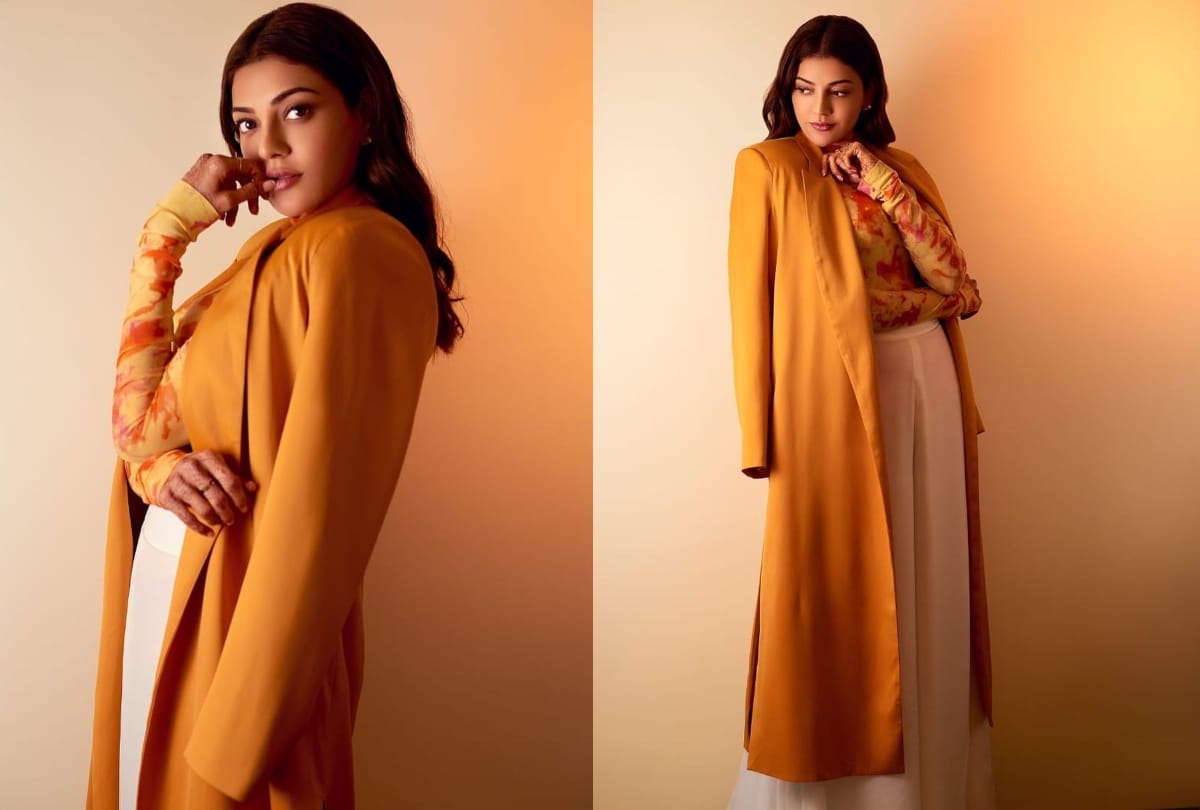 kajal aggarwal honeymoon viral pic in hot red backless dress