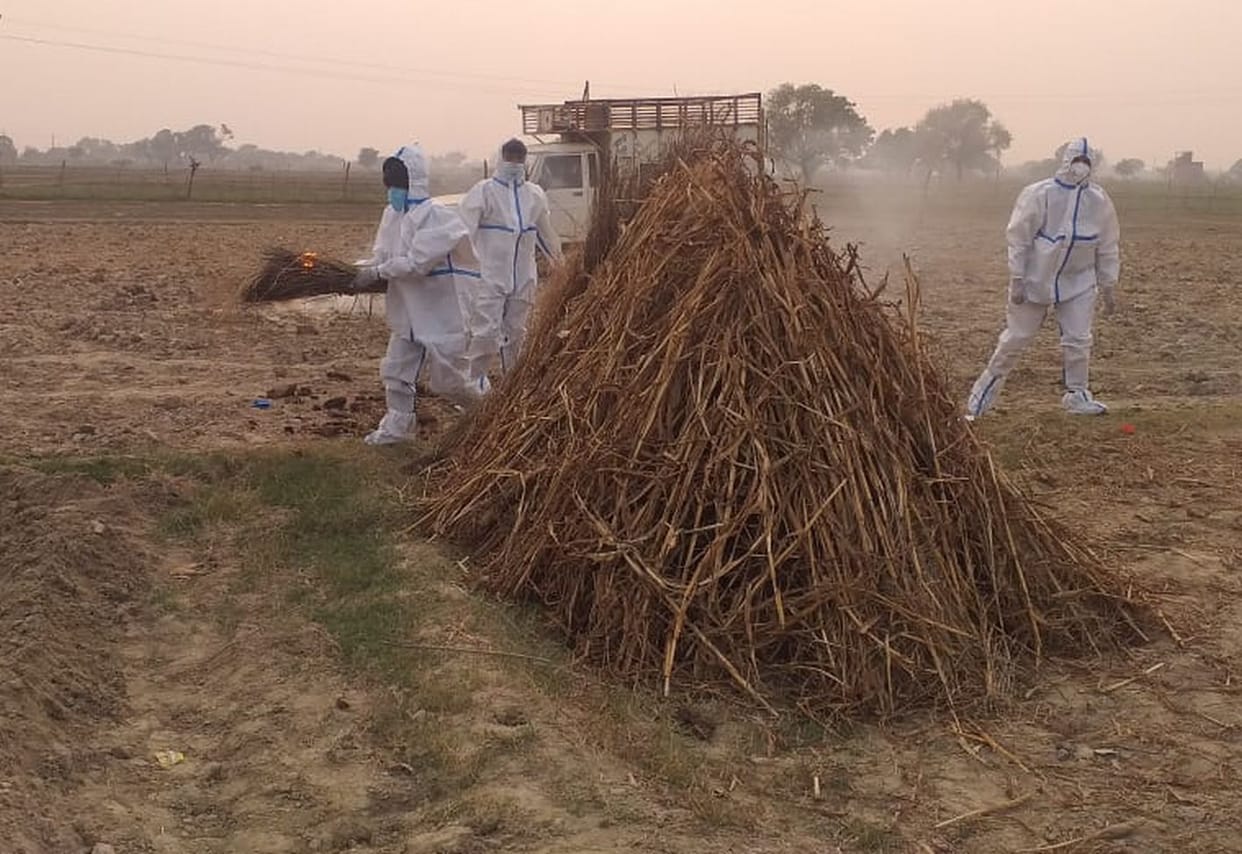 corona death In mainpuri