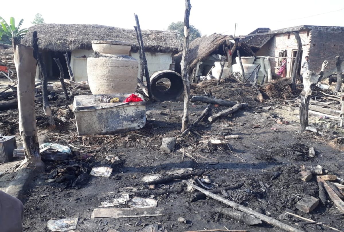 Many houses caught fire in Lakhimpur Kheri