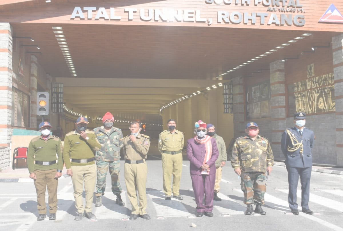 Governor Bandaru Dattatreya did skiing in Atal Tunnel's North Portal