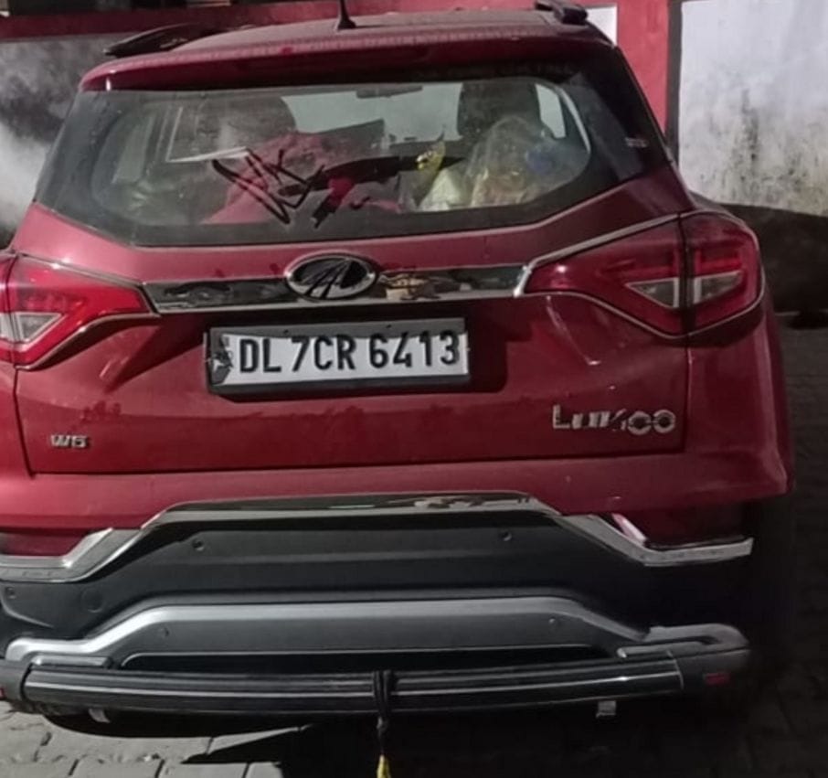 Luxury car found on highway