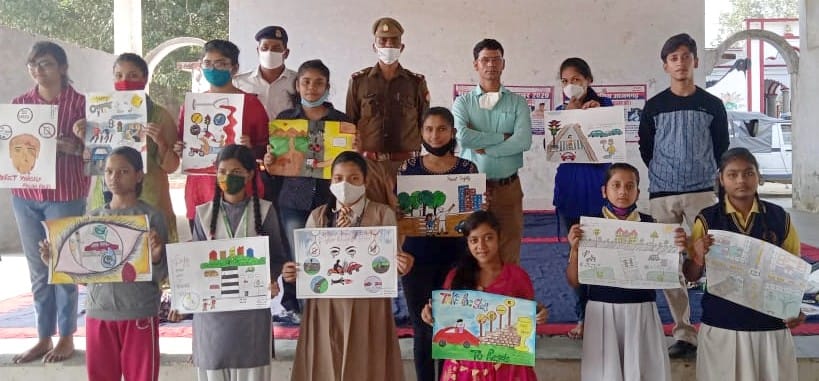 Be aware of traffic rules from quiz, painting and essay competition