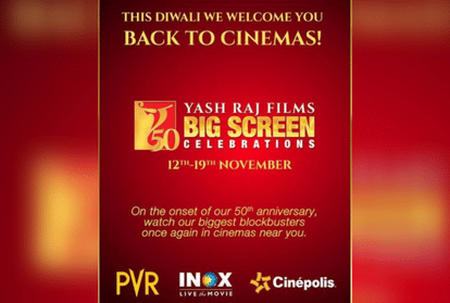Yash Raj Films to rerelease its classic films in theatres this Diwali tickets to cost Rs 50
