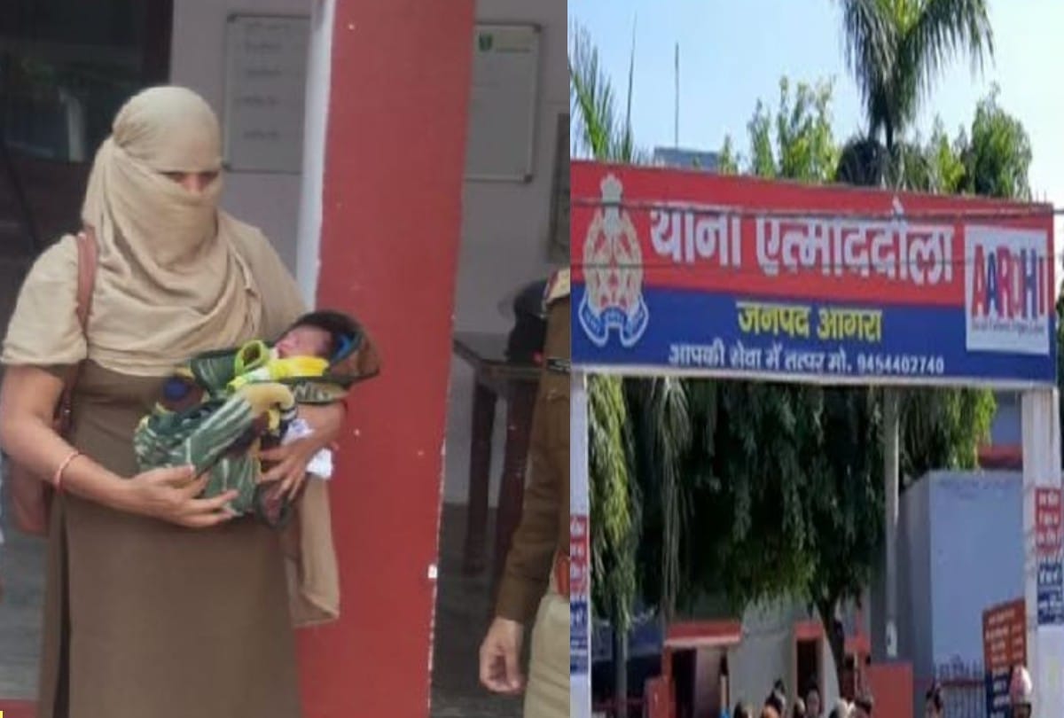 woman found newborn baby on footpath in agra