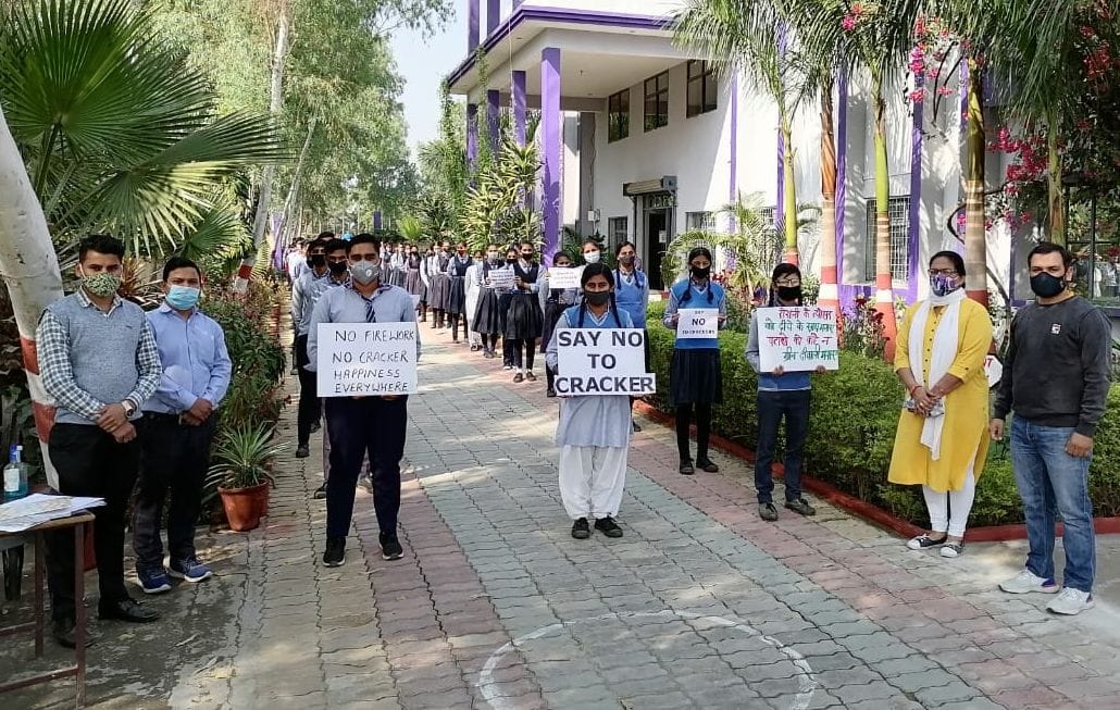 Students gave message of environmental protection from rally