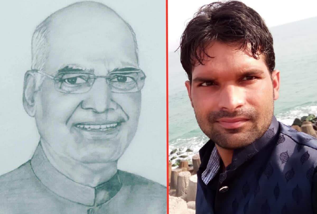 Deoria Boy Specialized in painting without having acquired education of painting making on PM Modi, President