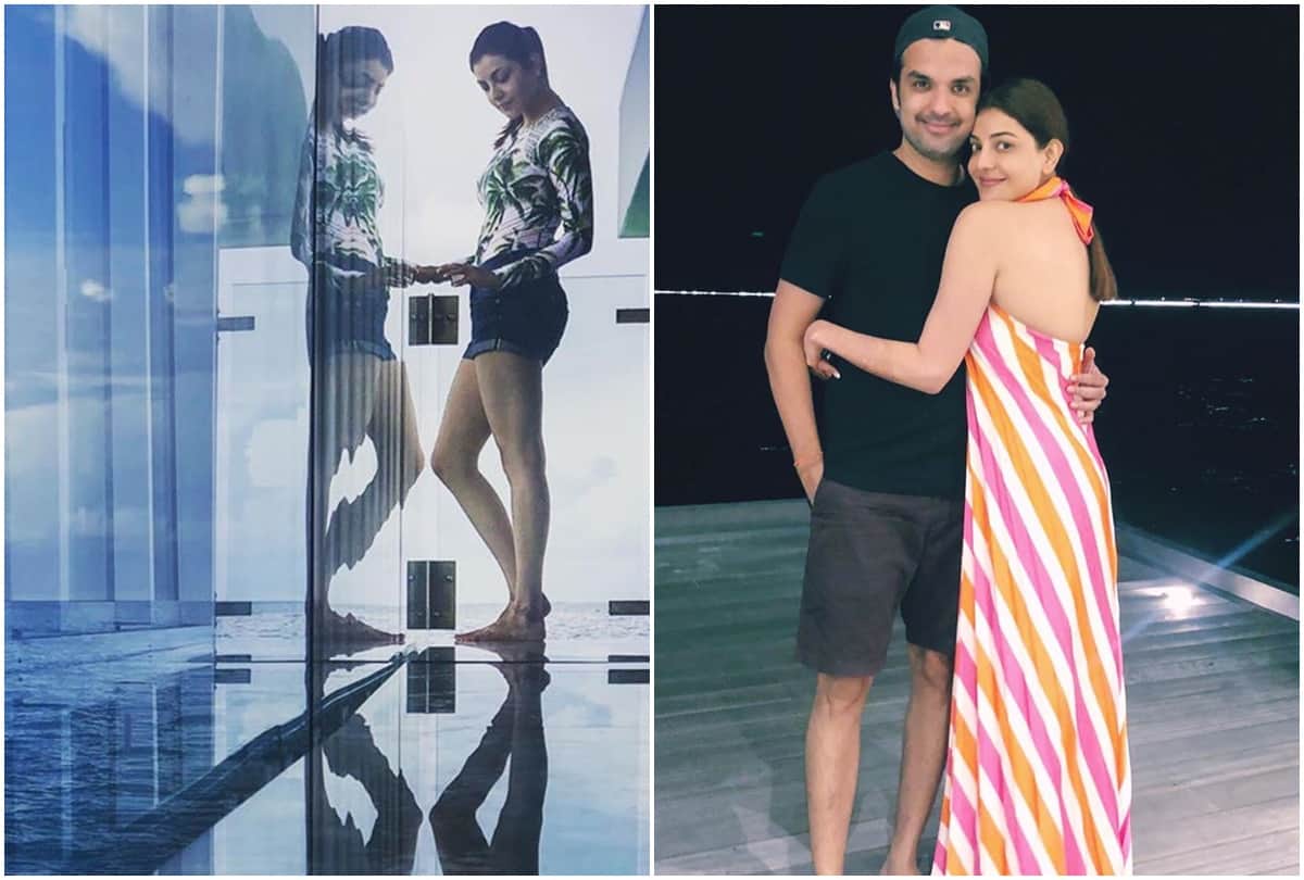 Gautam Kitchlu Became Photographer For Wife Kajal Aggarwal At Their Honeymoon