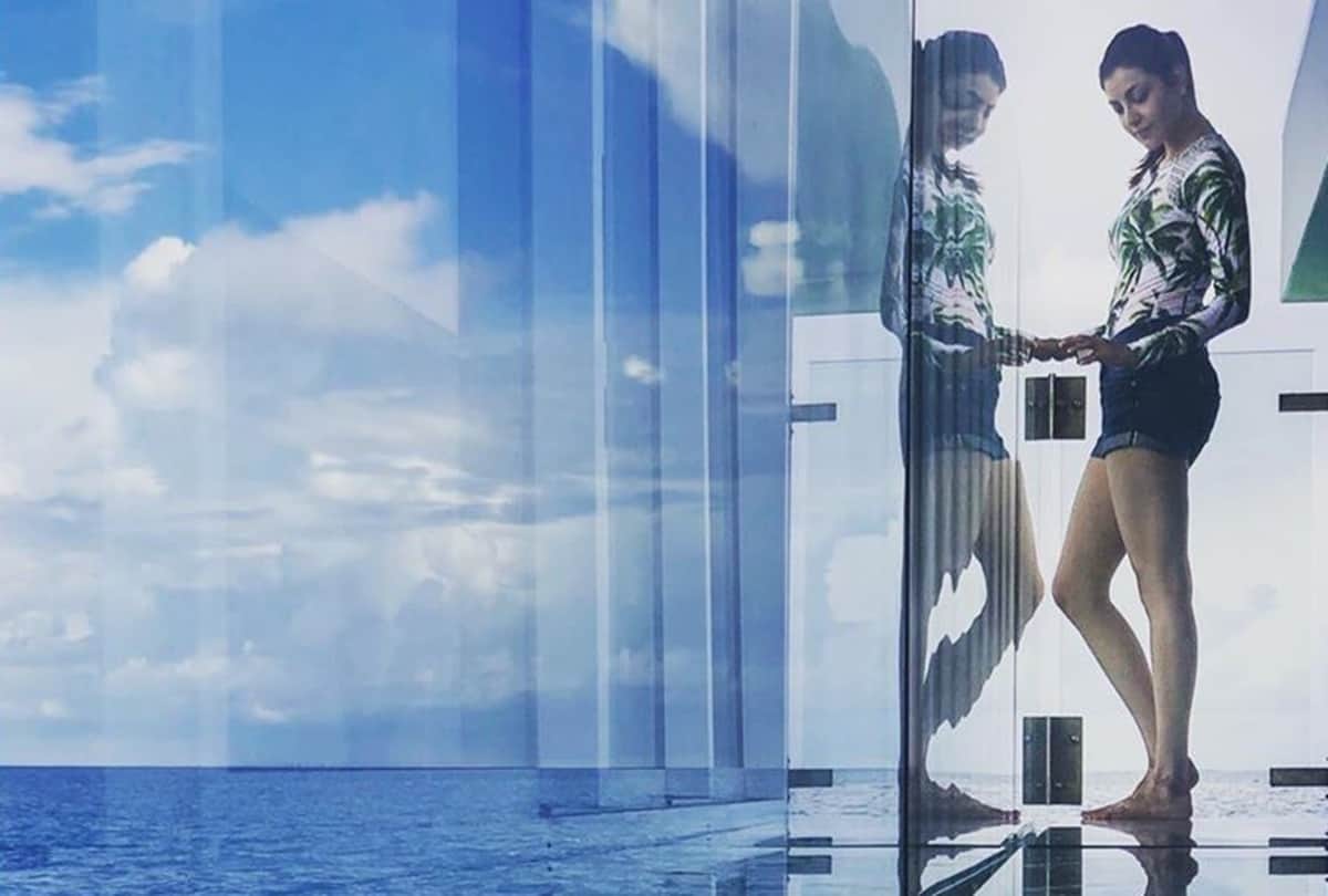 Gautam Kitchlu Became Photographer For Wife Kajal Aggarwal At Their Honeymoon