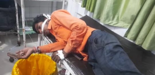 bjp booth incharge drink poison