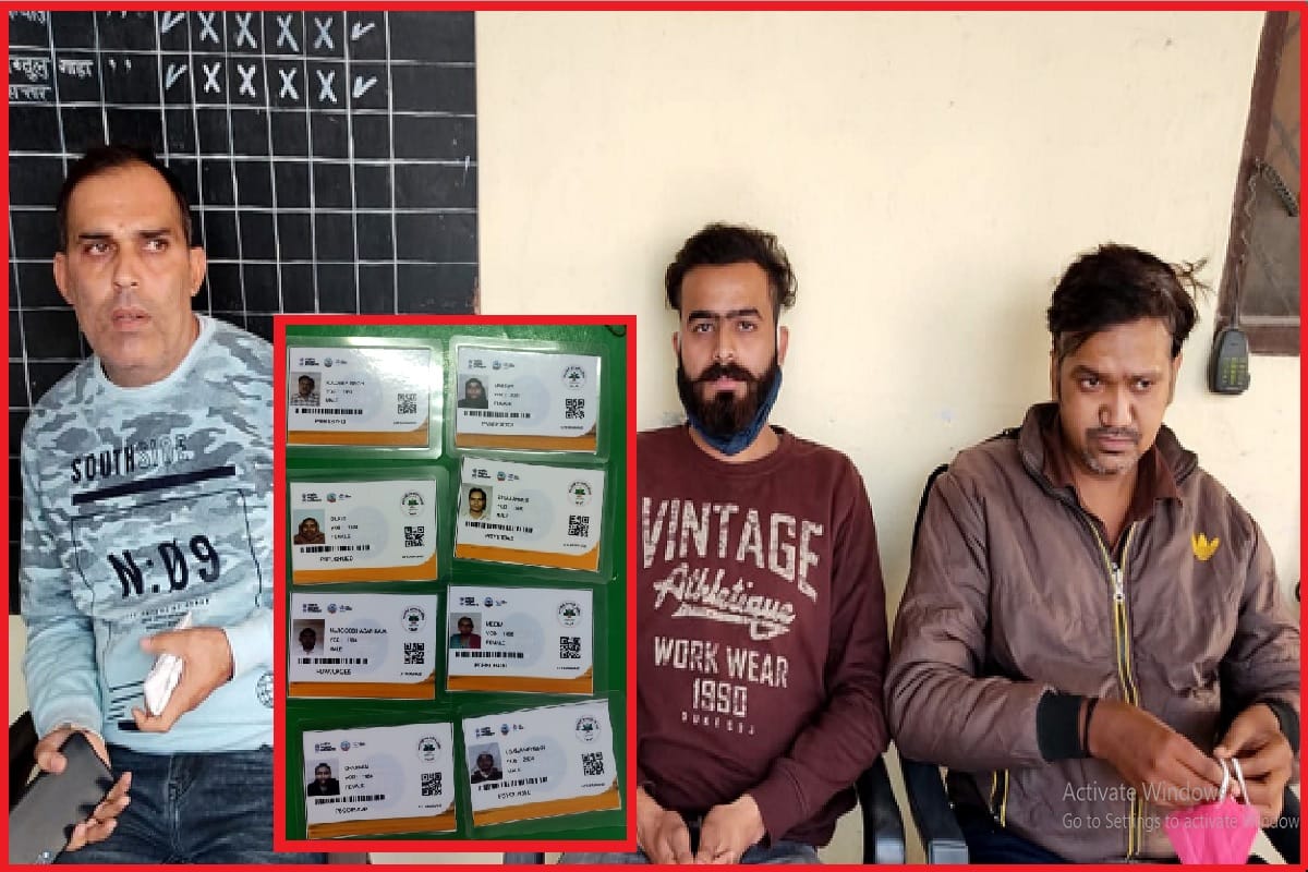 Fake golden card found in restaurant, five arrested