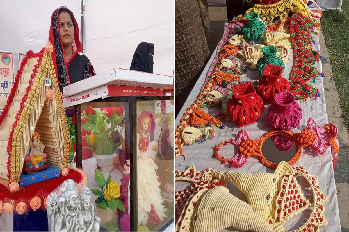 Amar Ujala Exclusive Report: women join groups to make decorative items in Shamli
