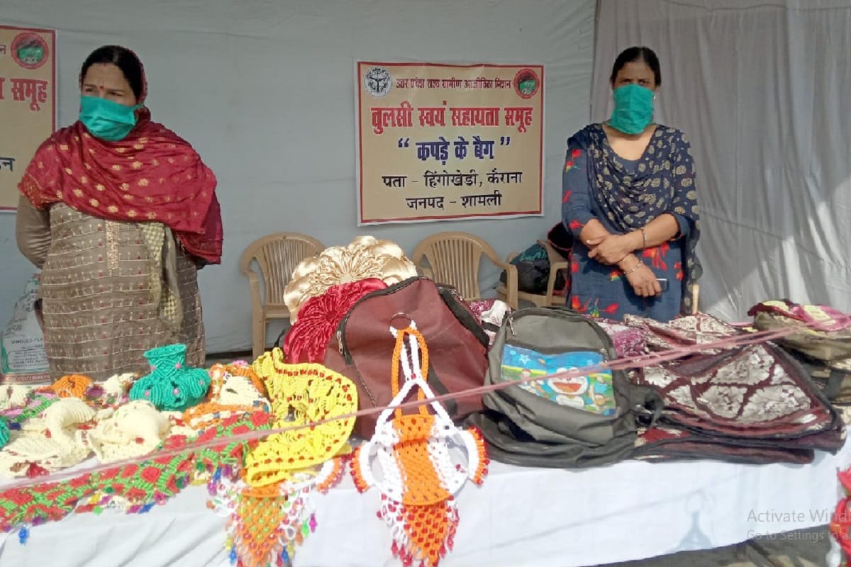 Amar Ujala Exclusive Report: women join groups to make decorative items in Shamli