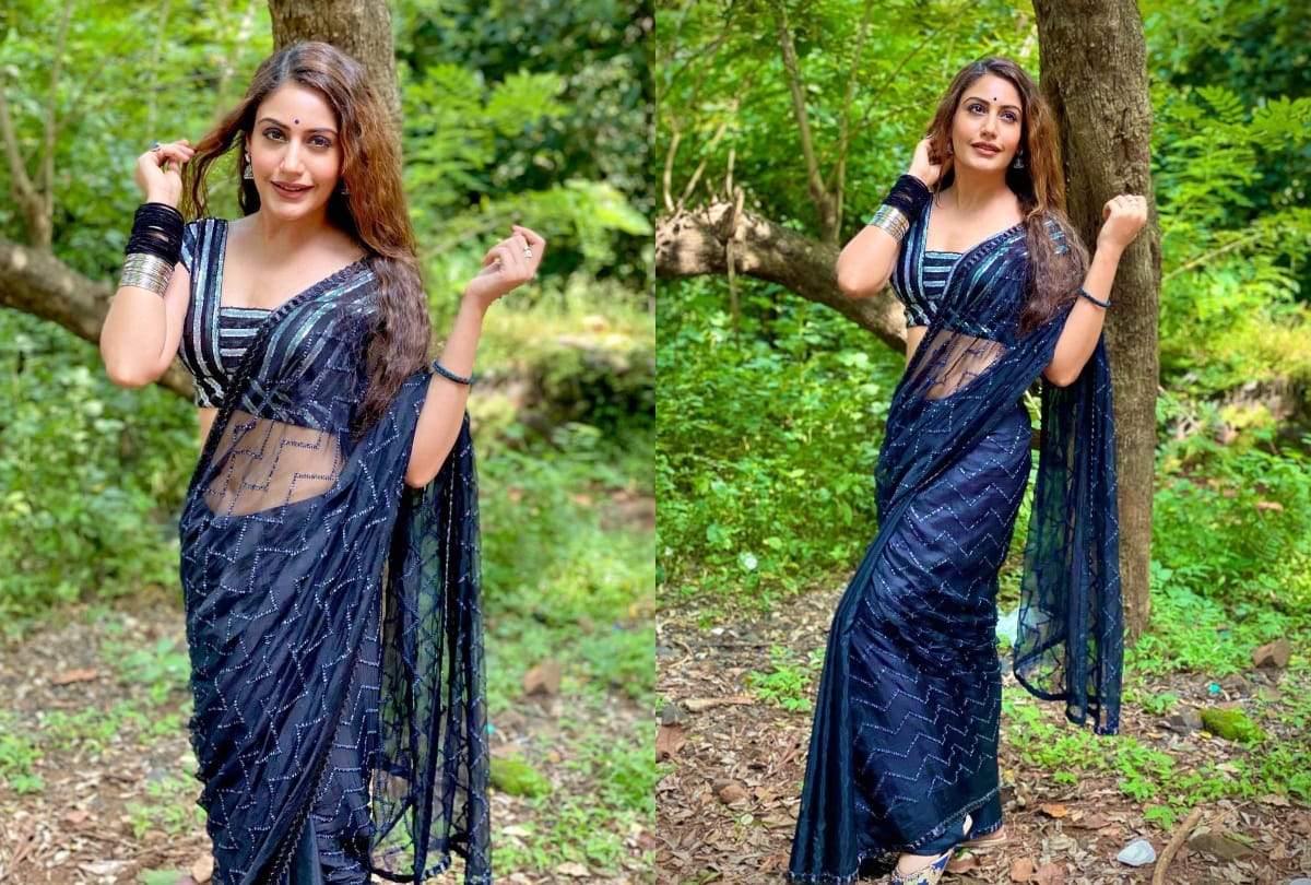 naagin fame surbhi chandna look in glamorous saree excellent for stylish girls
