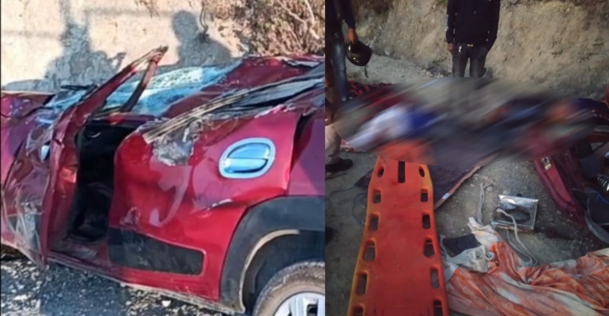 accident in mussoorie: Renault KWID accident three died three injured, photos