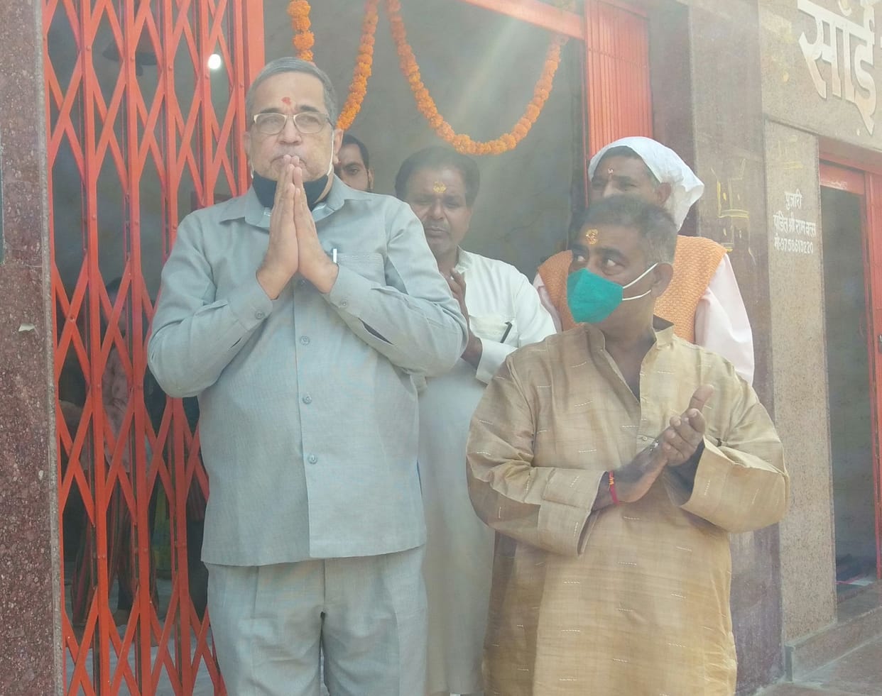 Havan in Sai Baba temple on Dhanteras
