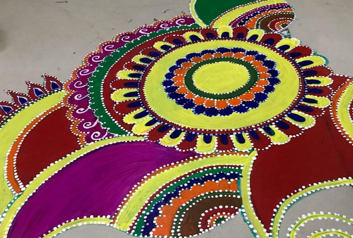 Rangoli diwali design 2020 these beautiful easy and simple design make your home decorative