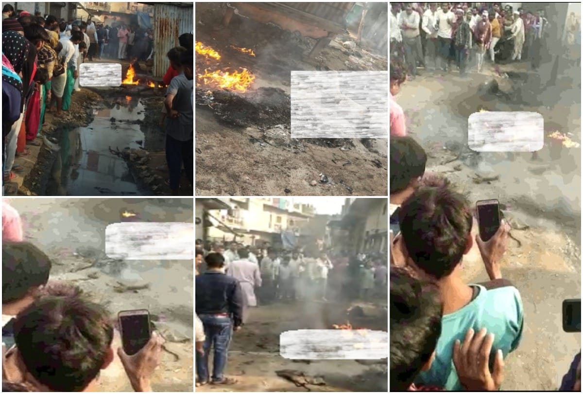 Delhi Loni Fire News: Loni fire incident young man kept shouting help people kept making videos see photos