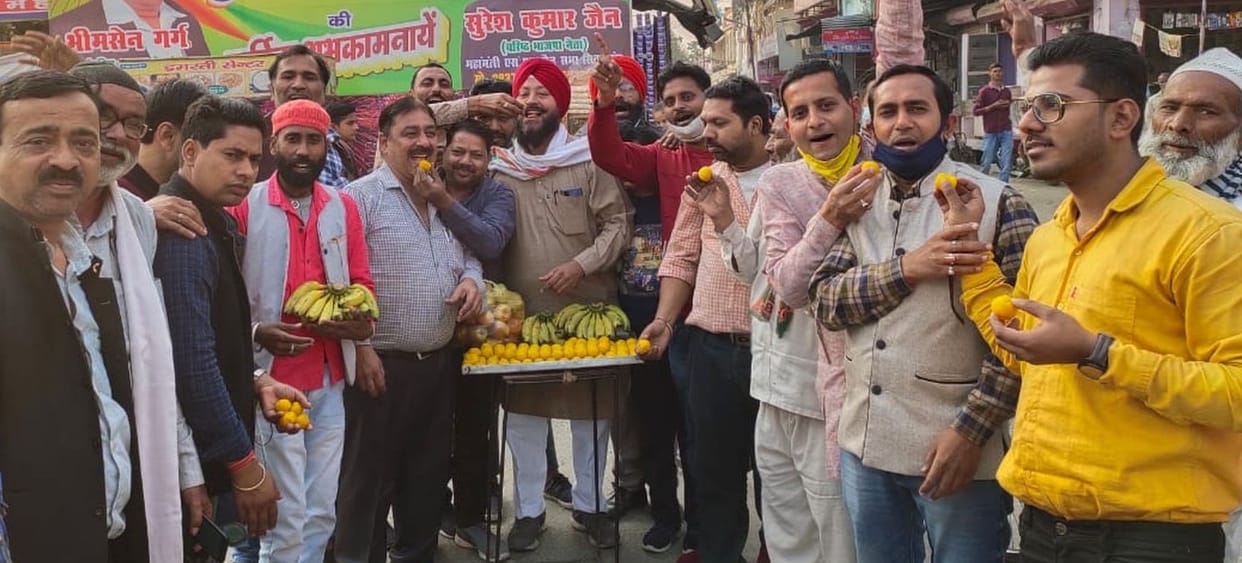 Fruit and sweets distributed on MLA's birthday