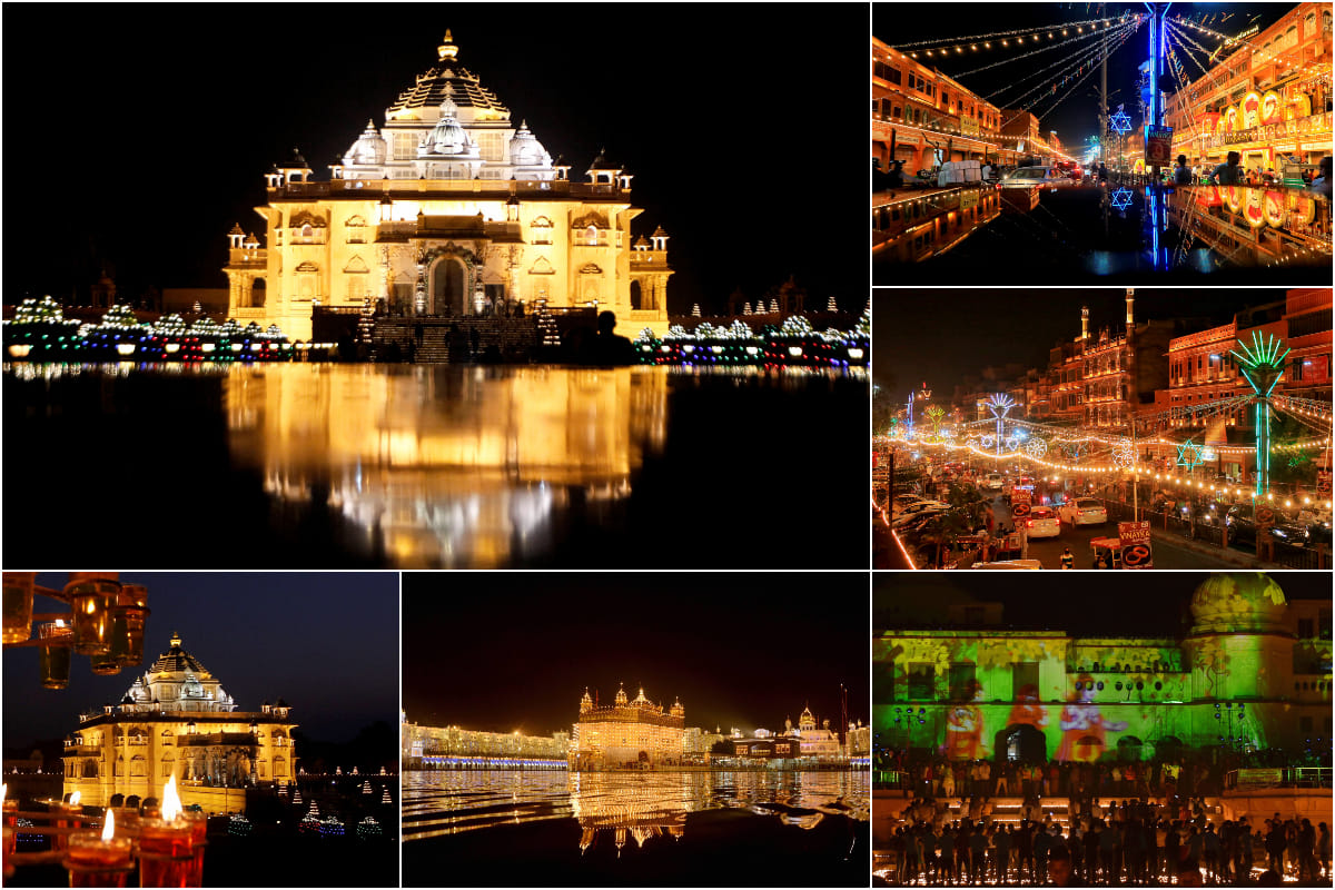 Diwali celebrated with joy in the country amid covid 19 restrictions