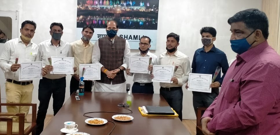 Sugarcane Minister gave appointment letters to six junior engineers