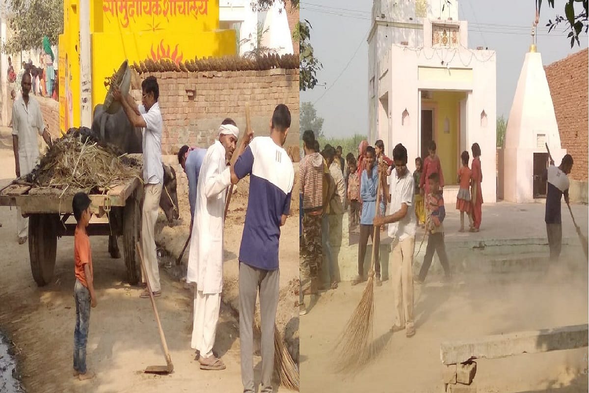 Pradhan Shahid Chaudhary of Jalalpur is giving the message of Hindu-Muslim unity in Baghpat