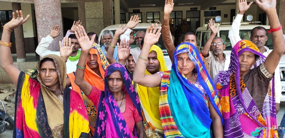 Villagers protest against former MLA