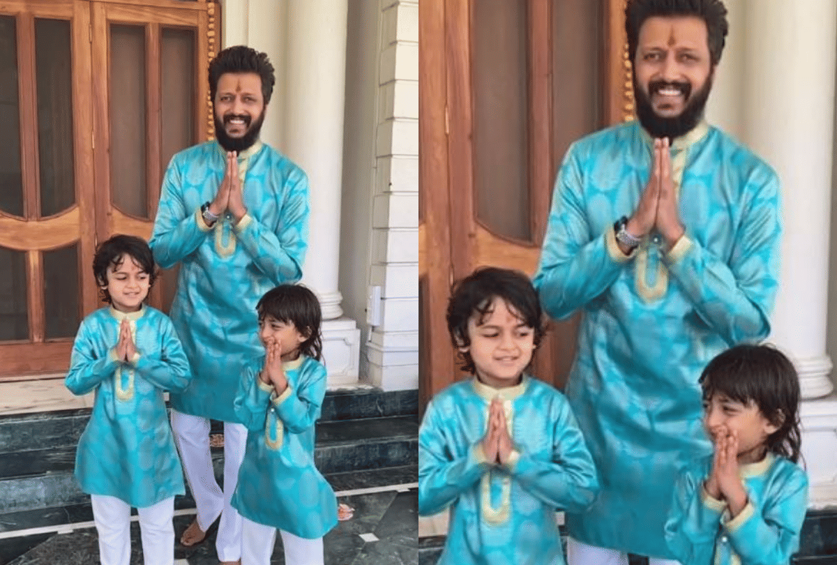 Riteish Deshmukh recycles his mother old saree for Diwali clothes for kids