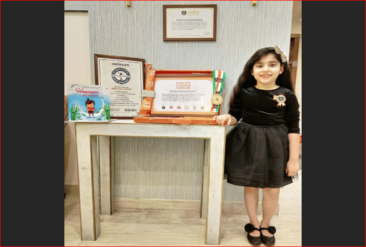 seven year old abhijita gupta become the worlds youngest author and grand master in writing